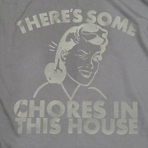 Mens Graphic Print T-shirt - 4X - There's Some Chores in This House Big & Tall